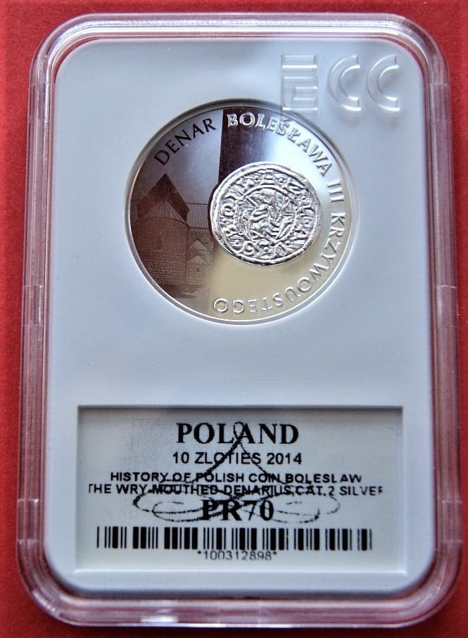 10 zł Denar typu 2. Bolesława Krzywoustego 2014 PR70