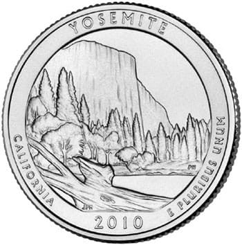 USA 25 c Park narodowy Yosemite nr 3 2010
