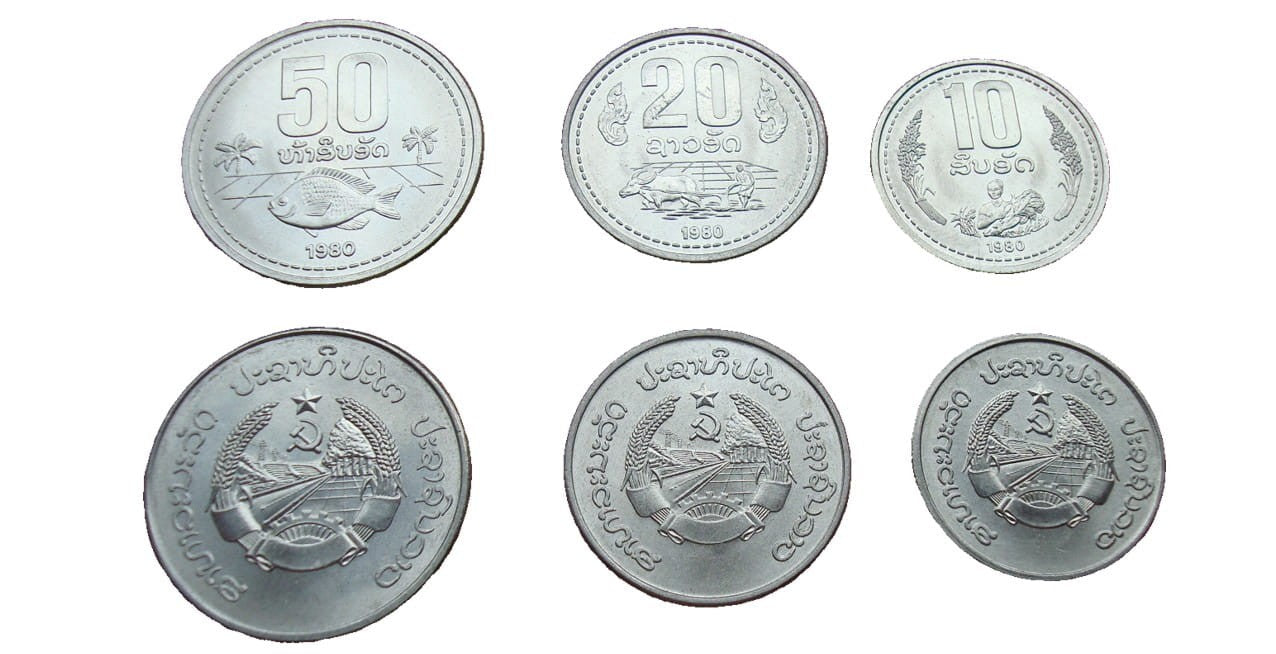 Zestaw menniczy Laos x 3 1980