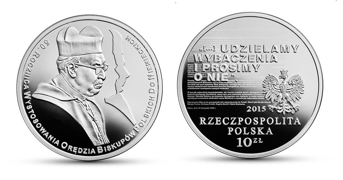 10 zł 50. rocznica wystosowania orędzia 2015