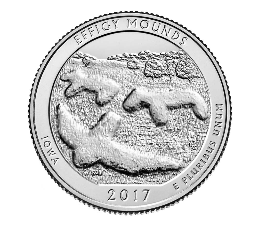 USA 25 c Park narodowy Effigy Mounds 2017 nr 36