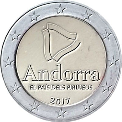 2 euro Andora Kraj Pirenejski 2017