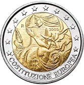 2 euro Włochy Konstytucja 2005