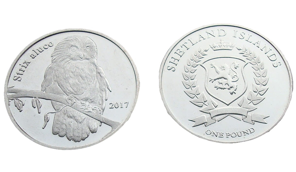 Szetlandy 1 Funt Puszczyk zwyczajny 2017