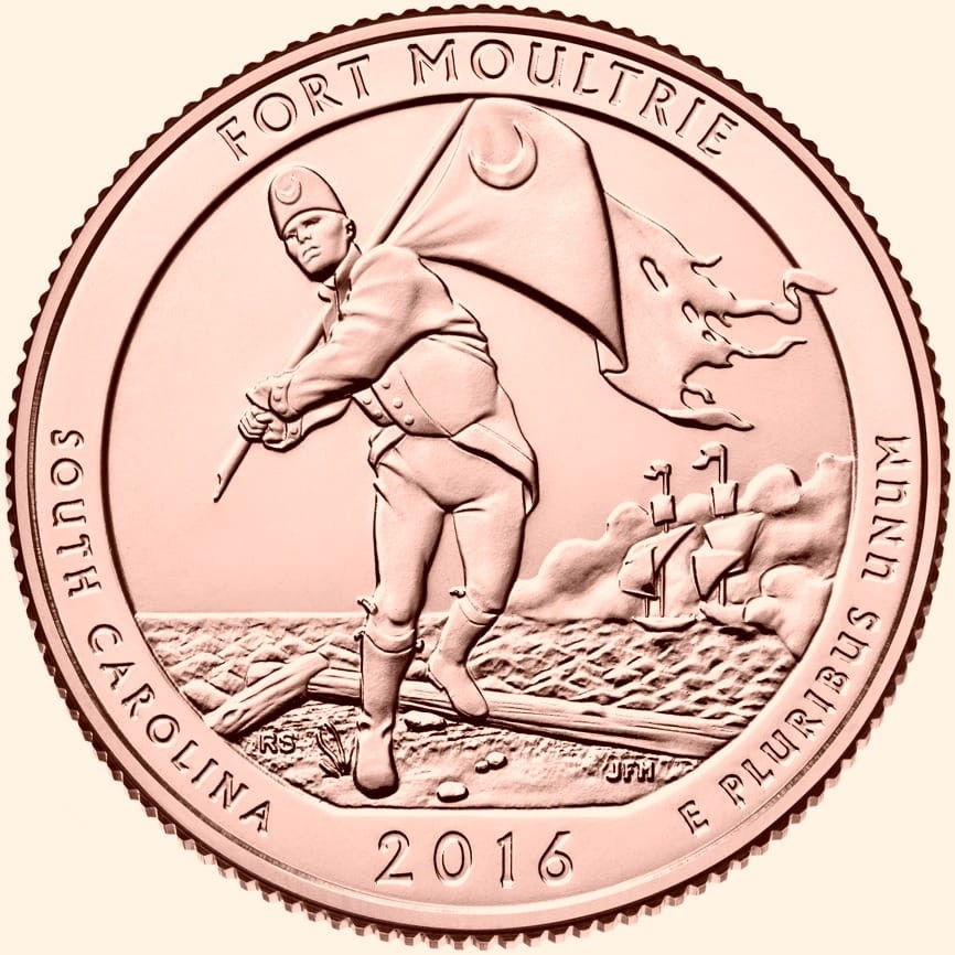 USA 25 c Park Fort Moultrie 2016 nr 35 24 KAu