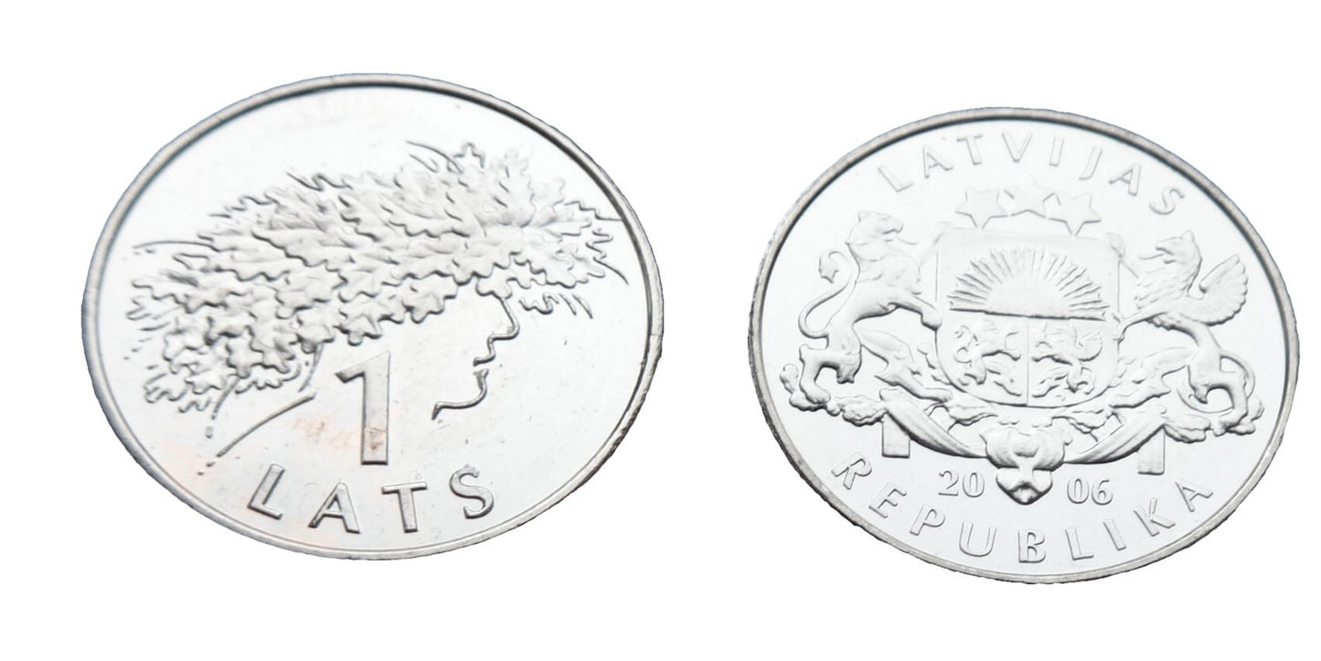 Łotwa 1 łat Wieniec 2006
