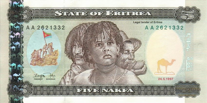 Erytrea 5 nakfa 1997 P-2
