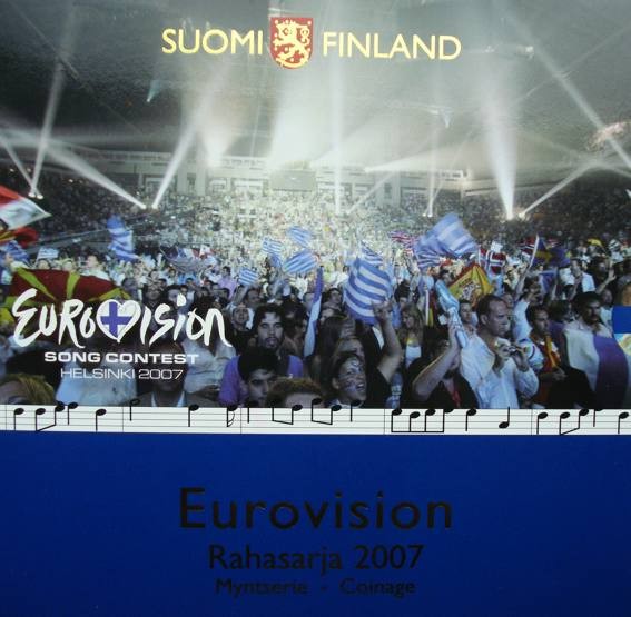 KMS FINLANDIA Eurowizja zestaw menniczy x8 2007