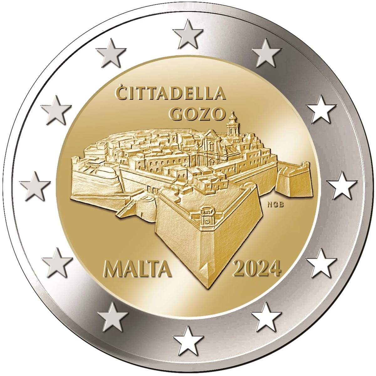 2 euro Malta Cittadella 2024