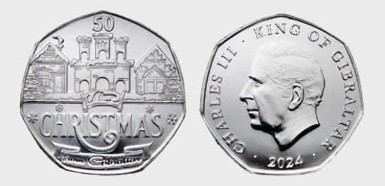 Gibraltar 50 p Christmas 2024