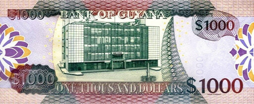 Gujana 1000 dolarów Budynek 2024 P-38d