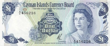 Kajmany 1 $ Rybka 1972 P-1b