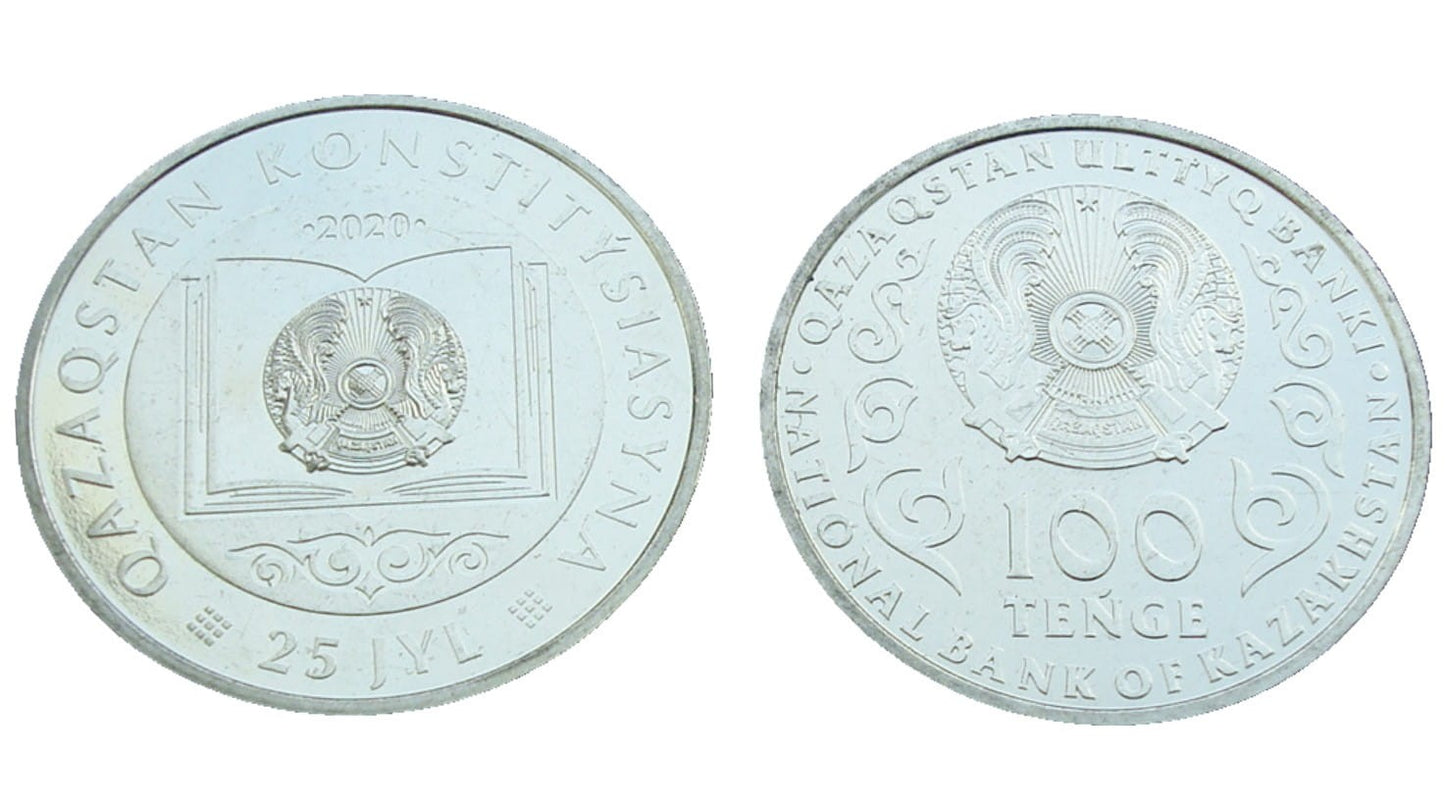 Kazachstan 100 tenge 25 lat konstytucji 2020