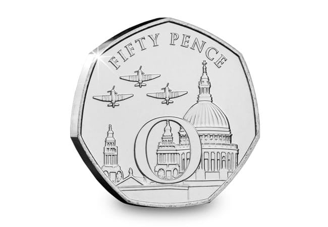 Wyspa Man 50 pensów 75 r. VE Day 2020 O