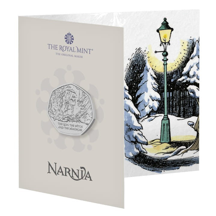 Wielka Brytania 50 pensów Narnia LEW, CZAROWNICA I STARA SZAFA 2023
