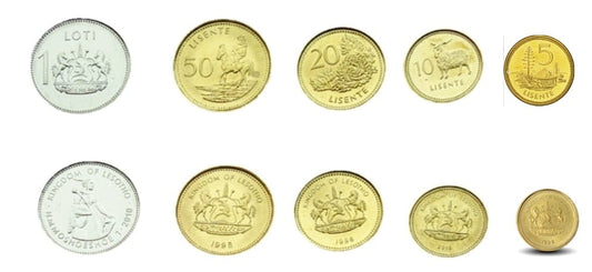 Zestaw menniczy Lesotho x 5 1998 +