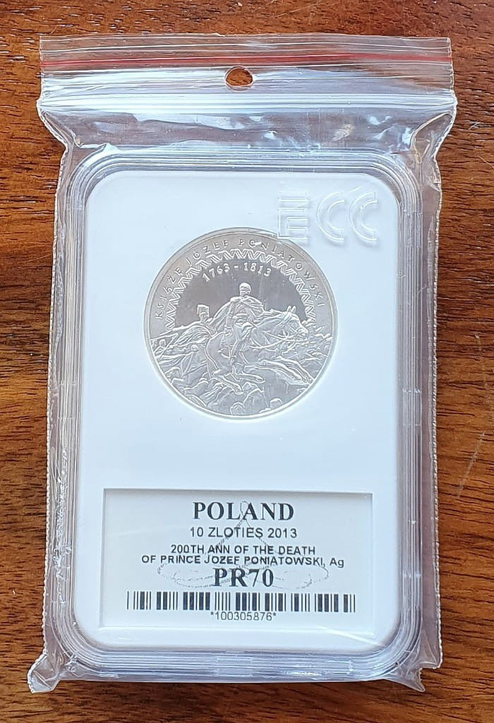 10 zł 200. rocznica śmierci księcia Józefa Poniatowskiego 2013 PR70