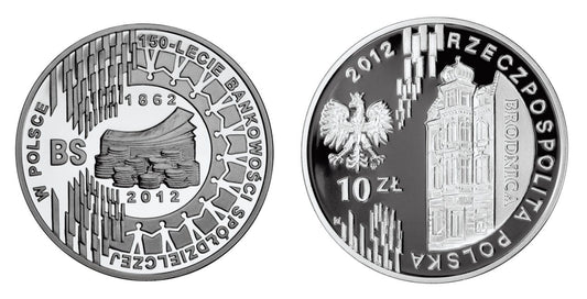 10 zł 150-lecie bankowości spółdzielczej w Polsce  2012