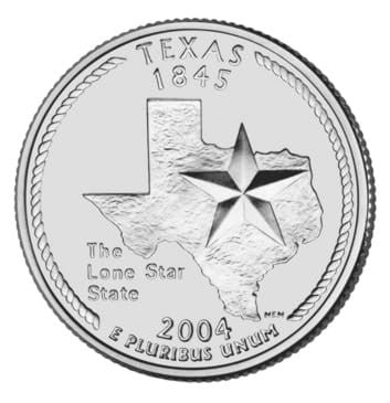 USA 25 c Texas 2004