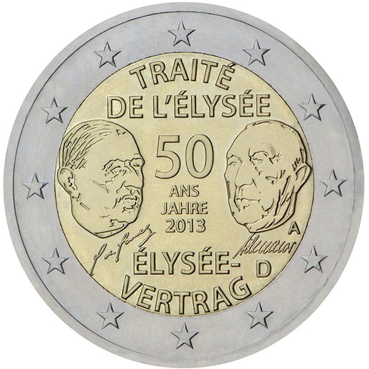 2 euro Niemcy Traktat Elizejski 2013