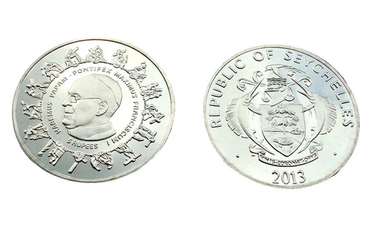 Seszele 5 rupii Droga krzyżowa Franciszek I 2013