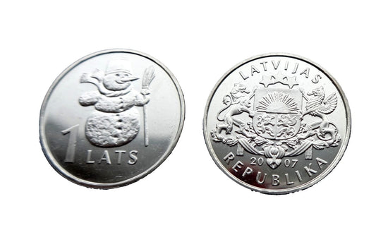 Łotwa 1 łat Bałwanek 2007