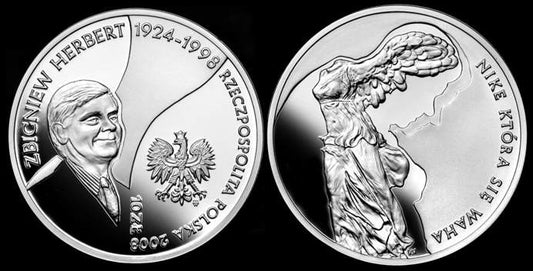 10 zł Zbigniew Herbert (1924 - 1998) 2008