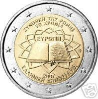 2 euro Grecja Traktaty Rzymskie 2007