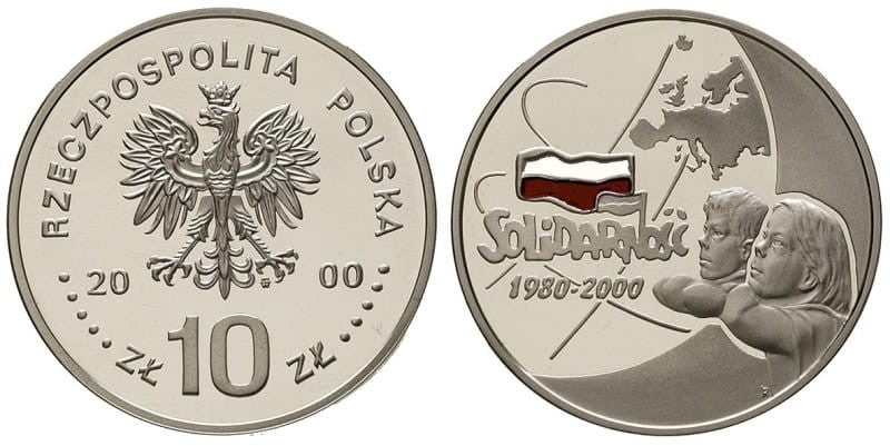 10 zł 20-lecie Solidarności 2000