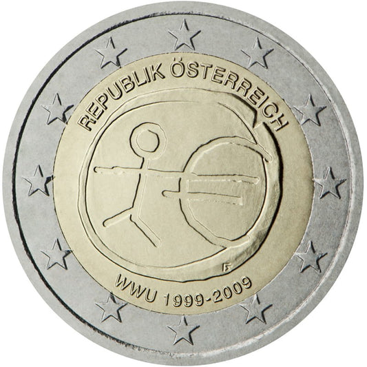 2 euro Austria 10 lat strefy euro 2009
