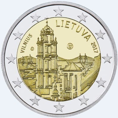 2 euro Litwa Wilno 2017