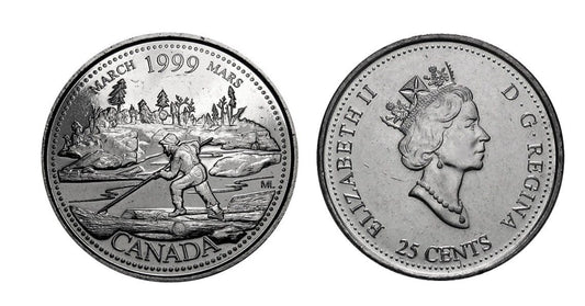Kanada 25 c Millennium March 1999