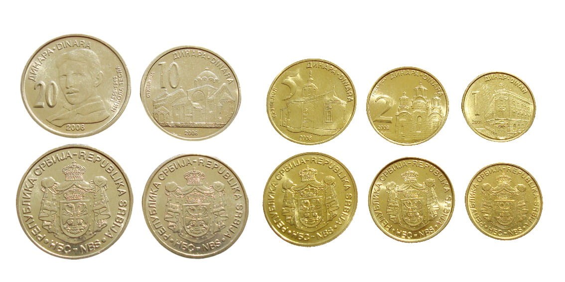 Zestaw menniczy Serbia x 5