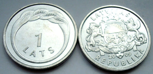 Łotwa 1 łat Pierścień Namejs 2009