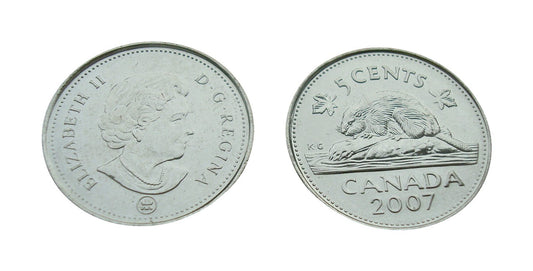 Kanada 5 c 1993/2007 Bóbr