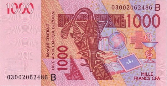 Benin - Afryka zachodnia 1000 fr Wielbłądy 2003