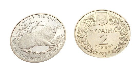 Ukraina 2 UAH Ślepak Piaskowy 2005