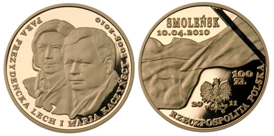 100 zł Smoleńsk Para prezydencka 2011