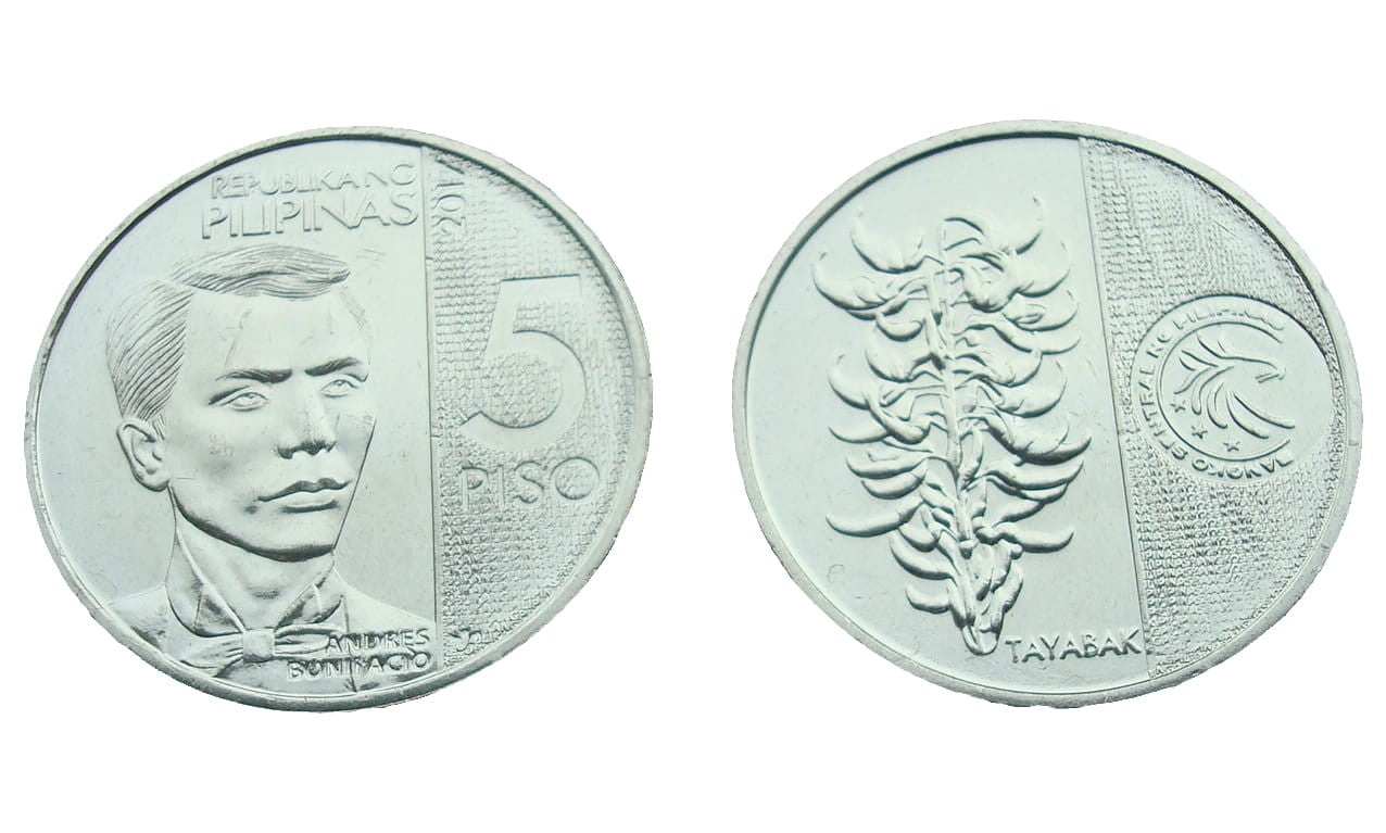 Filipiny 5 piso Andres Bonifacio 2017