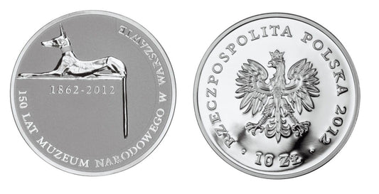 10 zł 150 lat Muzeum Narodowego w Warszawie 2012