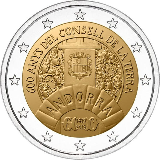 2 euro Andora Parlament 2019