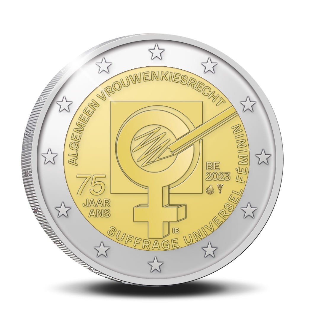 2 euro Belgia Prawa wyborcze kobiet 2023