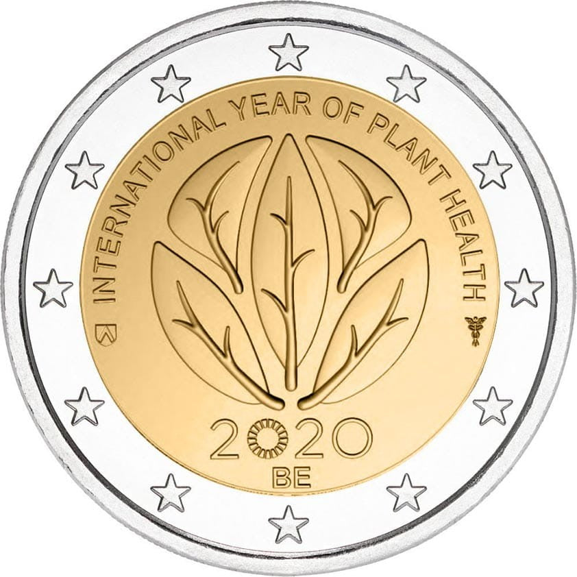 2 euro Belgia Rok Plant Health 2020