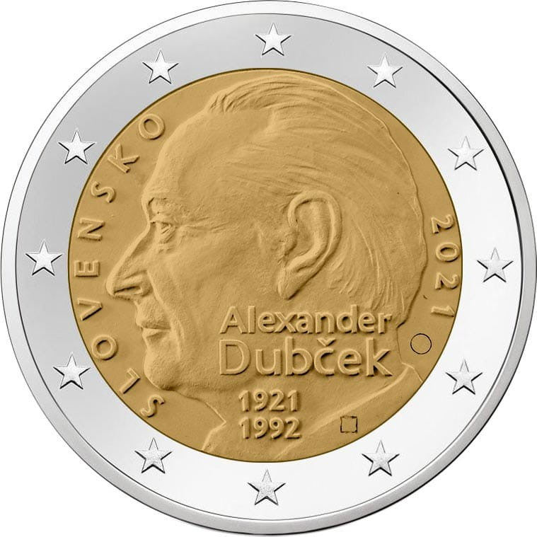 2 euro Słowacja Alexander Dubcek  2021