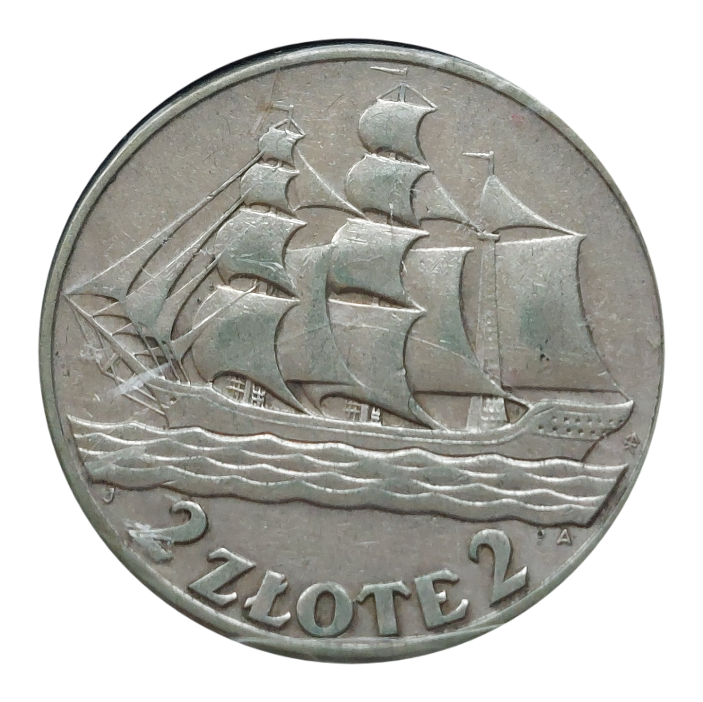 2 złote Żaglowiec 1936