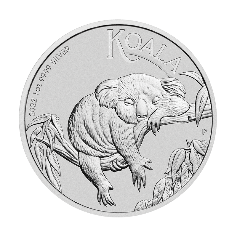 Australia 1$ Koala  Ag.999 2022