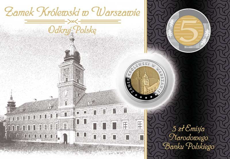 Blister Zamek Królewski w Warszawie 2014 + kapsel