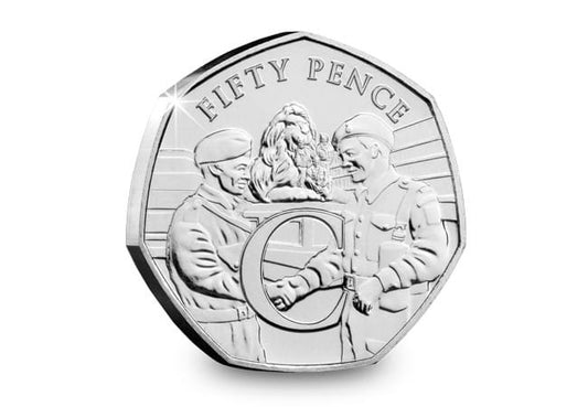 Wyspa Man 50 pensów 75 r.  VE Day 2020 C