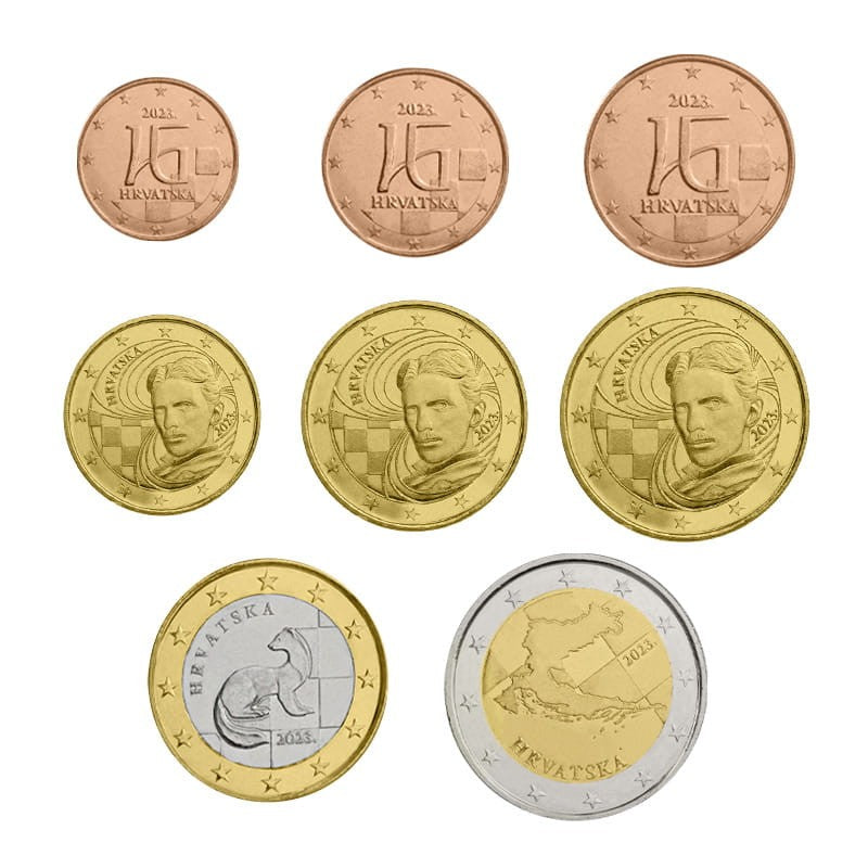 Euro set Chorwacja zestaw x8 2023