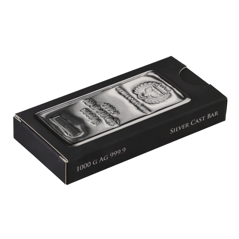 Germania Mint Silver Cast Bar 1000 g Ag.999,9